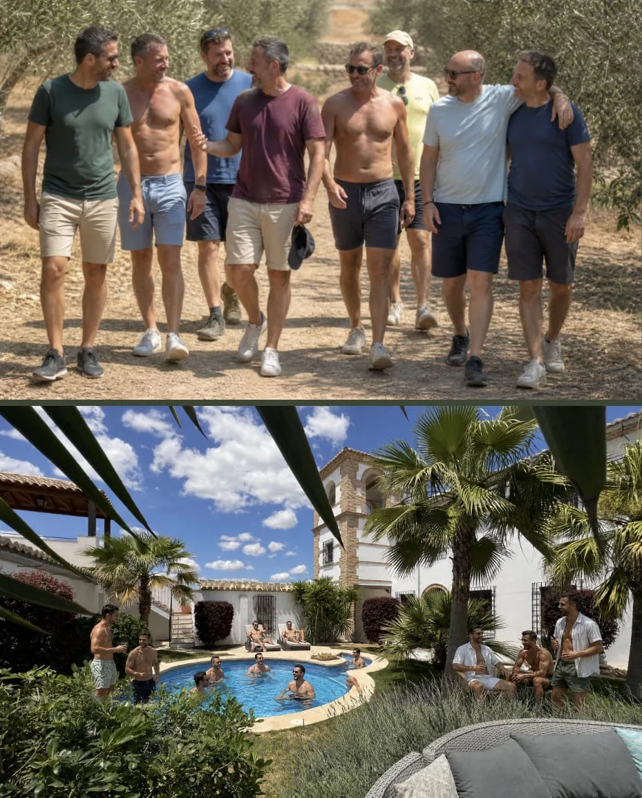 Gay retreat house in a wineyard and olive grove above Málaga